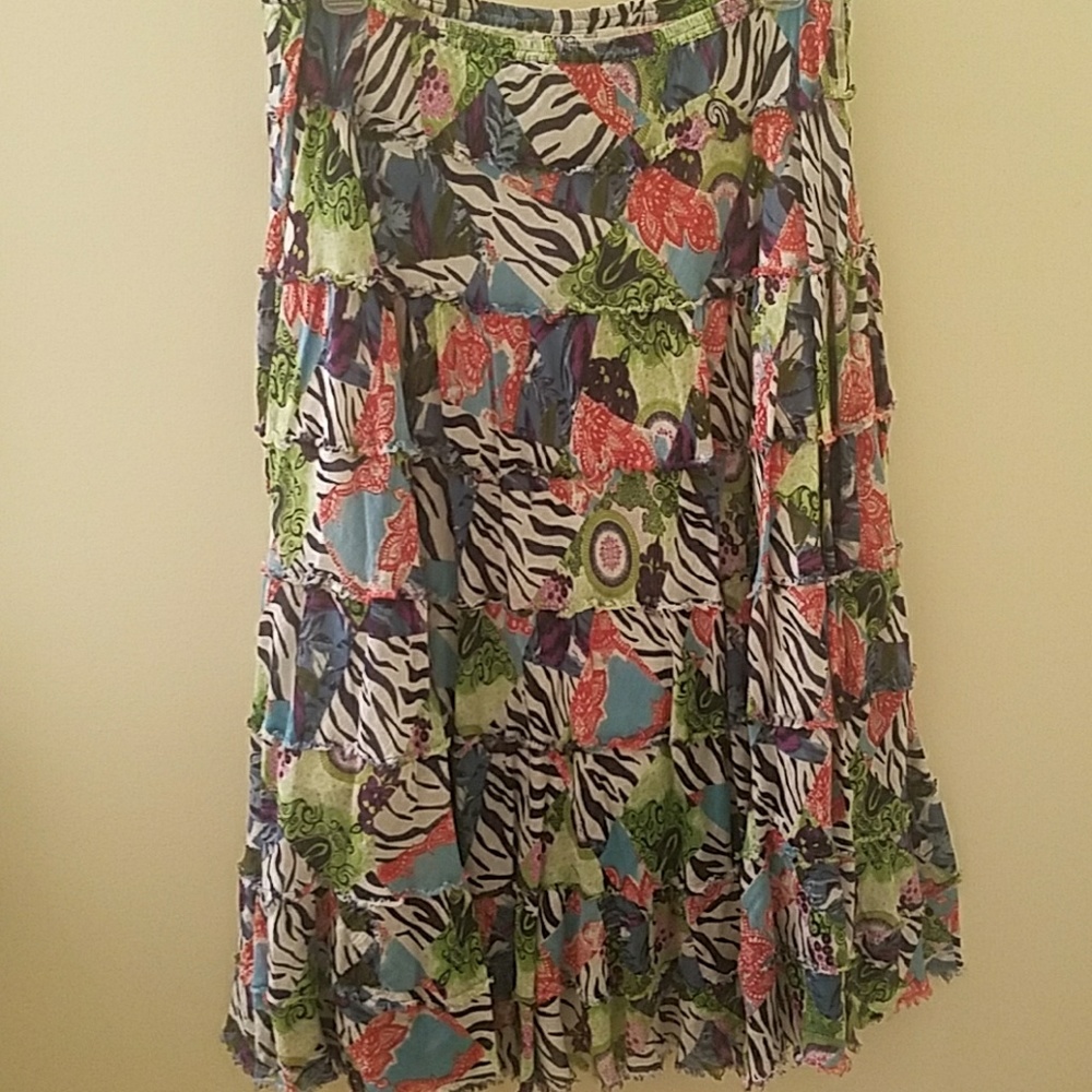Cato lined knee length skirt